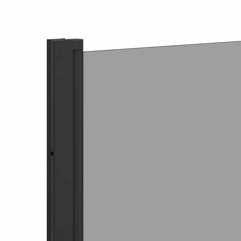 vidaXL Οθόνη ντους μπάνιου Μαύρο 68 x 130 εκ Θραυστό γυαλί