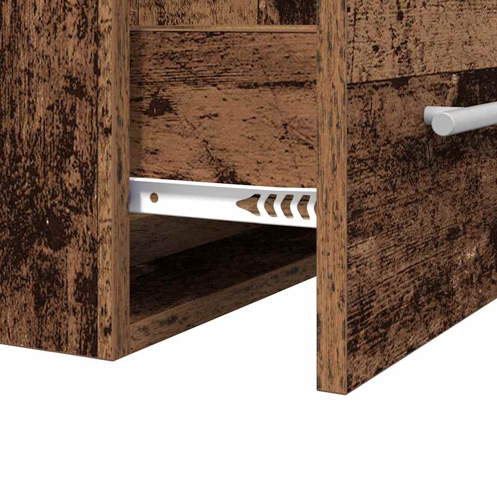 vidaXL Ντουλάπι νιπτήρα με συρτάρι Παλιό Ξύλο 38,5 x 41 x 48 εκ