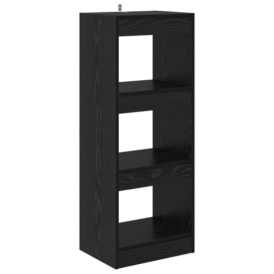 vidaXL Βιβλιοθήκη Μαύρη δρυς 37 x 30 x 103 εκ Επεξεργασμένο ξύλο