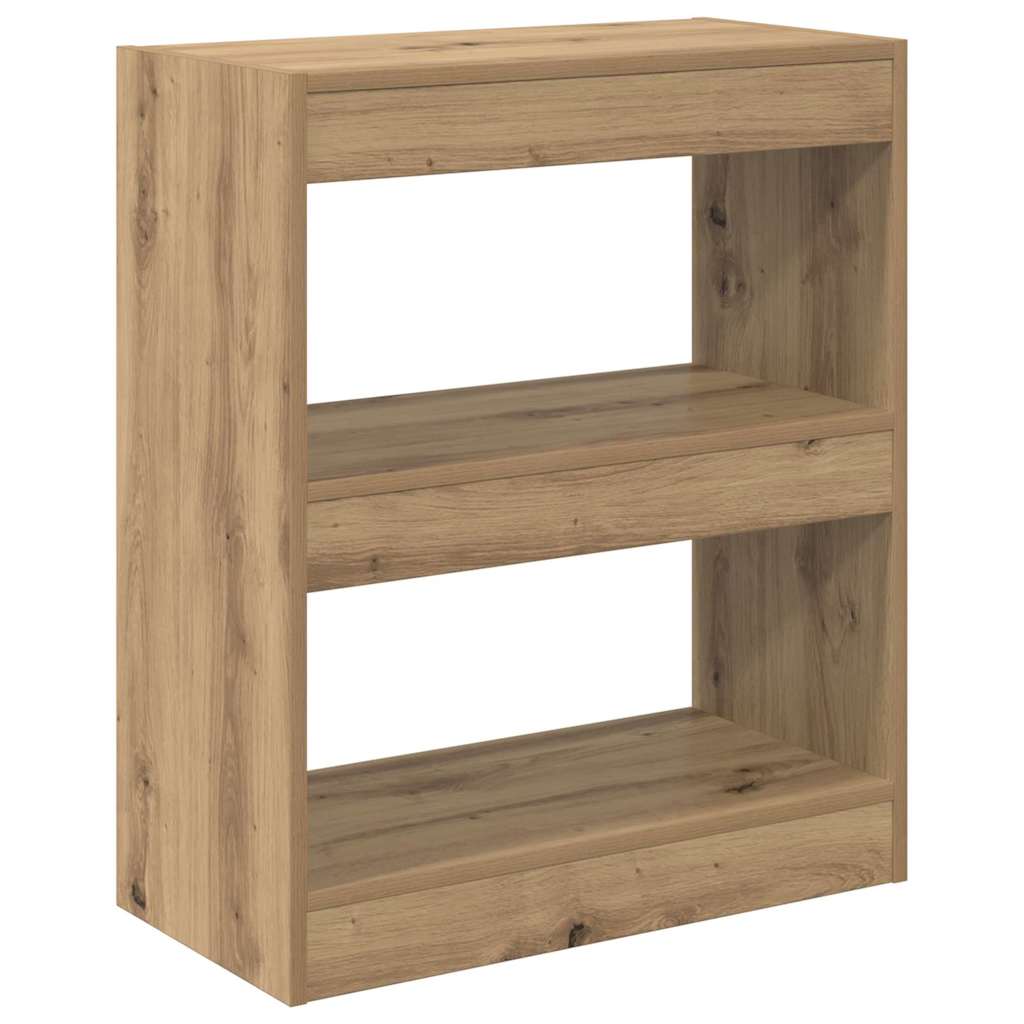 vidaXL Βιβλιοθήκη Artisan Oak 60 x 30 x 72 εκ. Επεξεργασμένο ξύλο