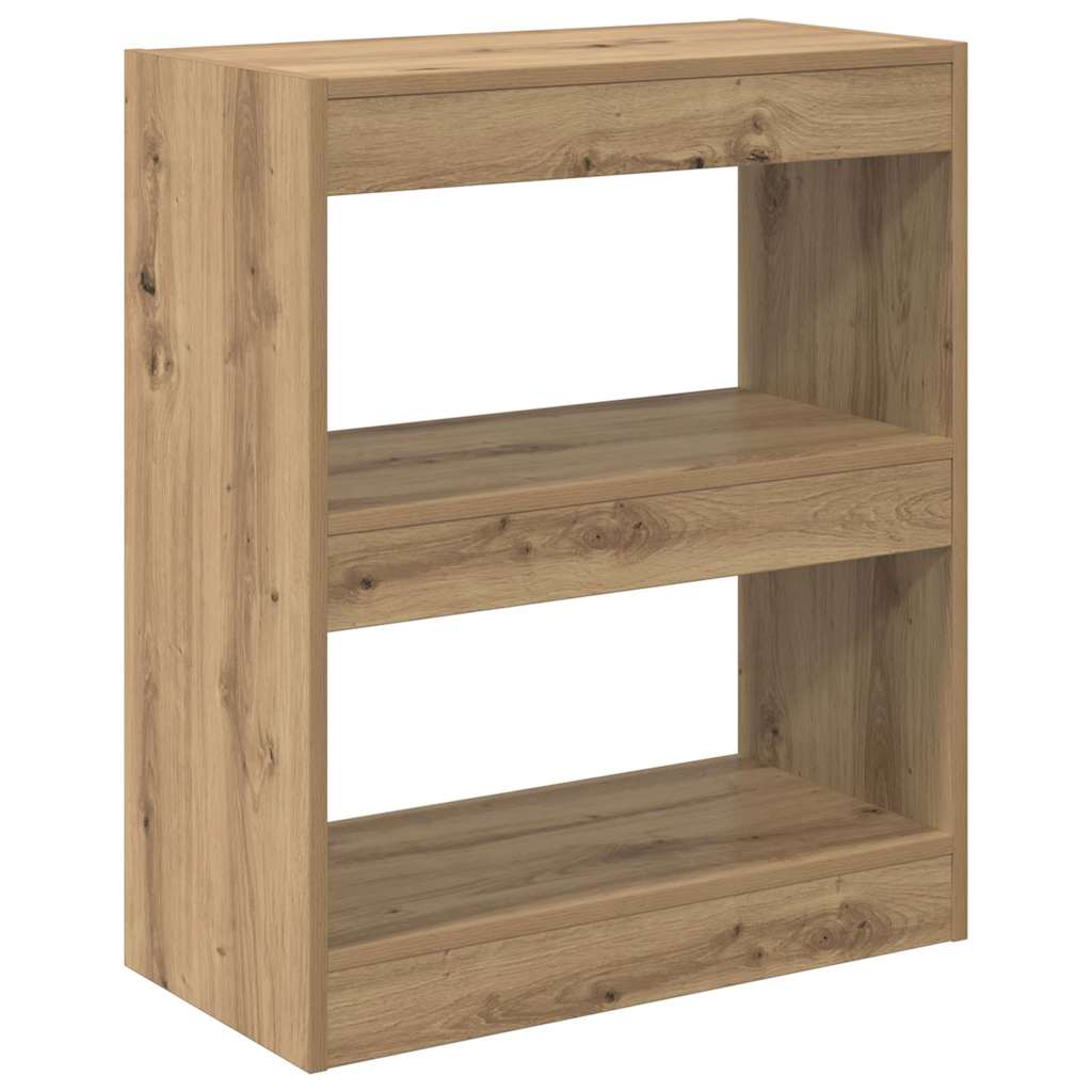 vidaXL Βιβλιοθήκη Artisan Oak 60 x 30 x 72 εκ. Επεξεργασμένο ξύλο