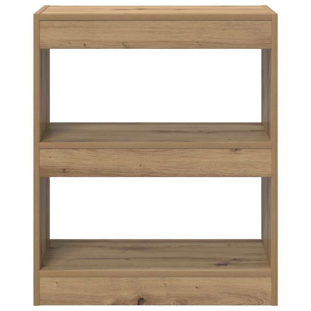 vidaXL Βιβλιοθήκη Artisan Oak 60 x 30 x 72 εκ. Επεξεργασμένο ξύλο