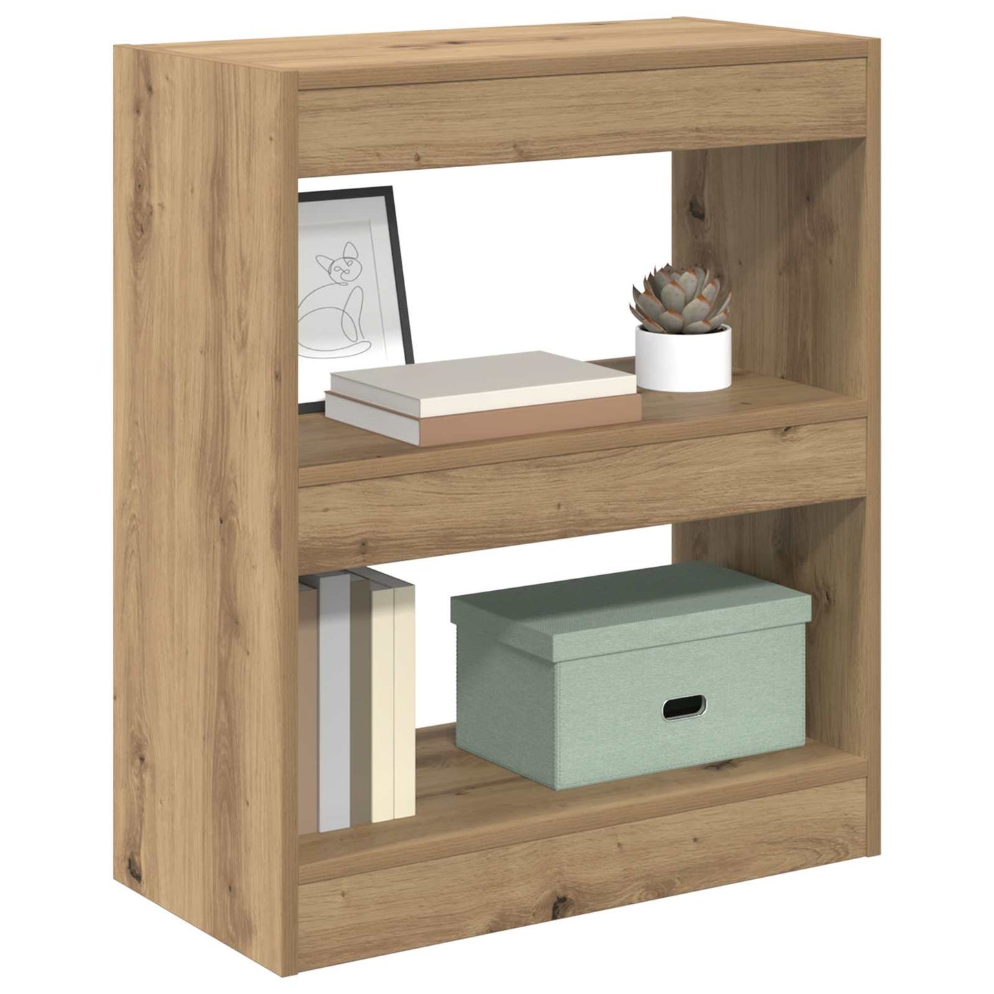vidaXL Βιβλιοθήκη Artisan Oak 60 x 30 x 72 εκ. Επεξεργασμένο ξύλο