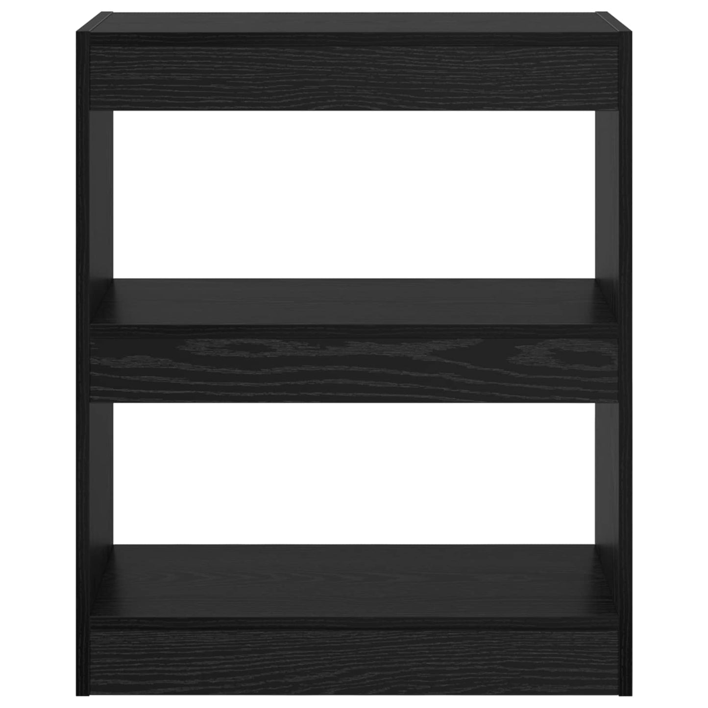 vidaXL Βιβλιοθήκη Μαύρη Οξυά 60 x 30 x 72 εκ. Επεξεργασμένο ξύλο