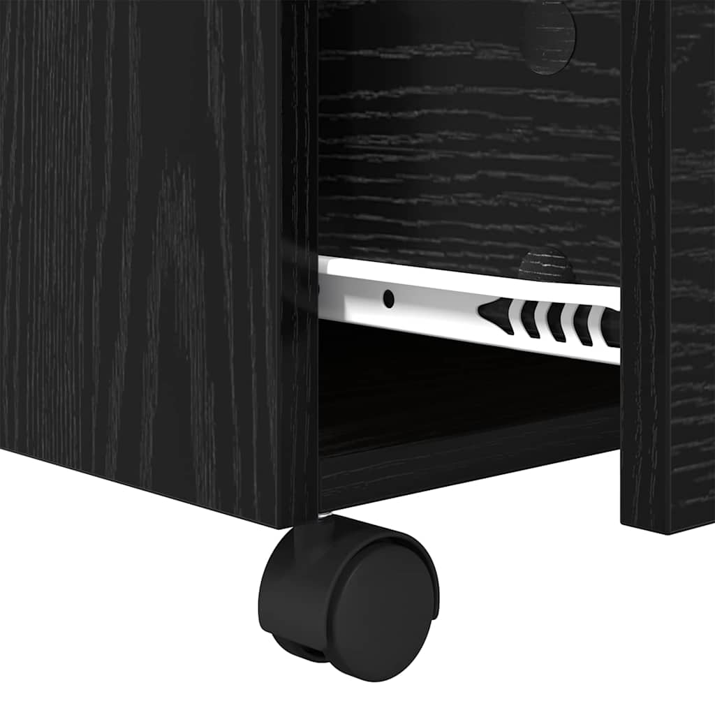 vidaXL Τραπεζάκι σαλονιού Μαύρη Οξυά 55 x 55 x 45cm Επεξεργασμένο ξύλο