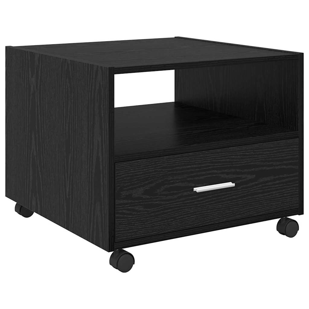 vidaXL Τραπεζάκι σαλονιού Μαύρη Οξυά 55 x 55 x 45cm Επεξεργασμένο ξύλο