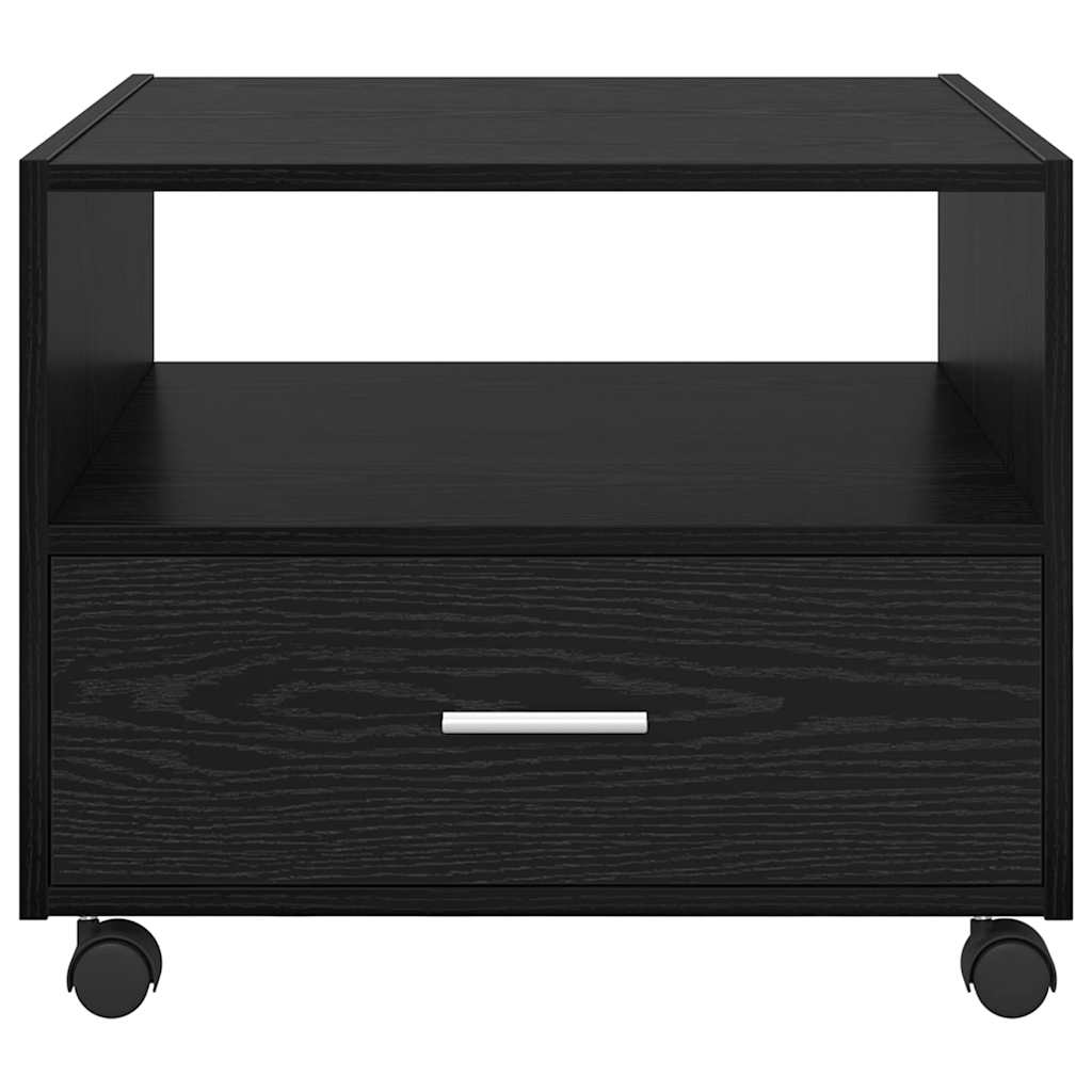 vidaXL Τραπεζάκι σαλονιού Μαύρη Οξυά 55 x 55 x 45cm Επεξεργασμένο ξύλο