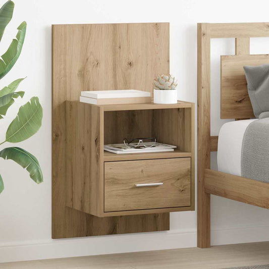 vidaXL Κομοδίνο 2 τμχ. Artisan Oak 50 x 32.5 x 80 εκ.