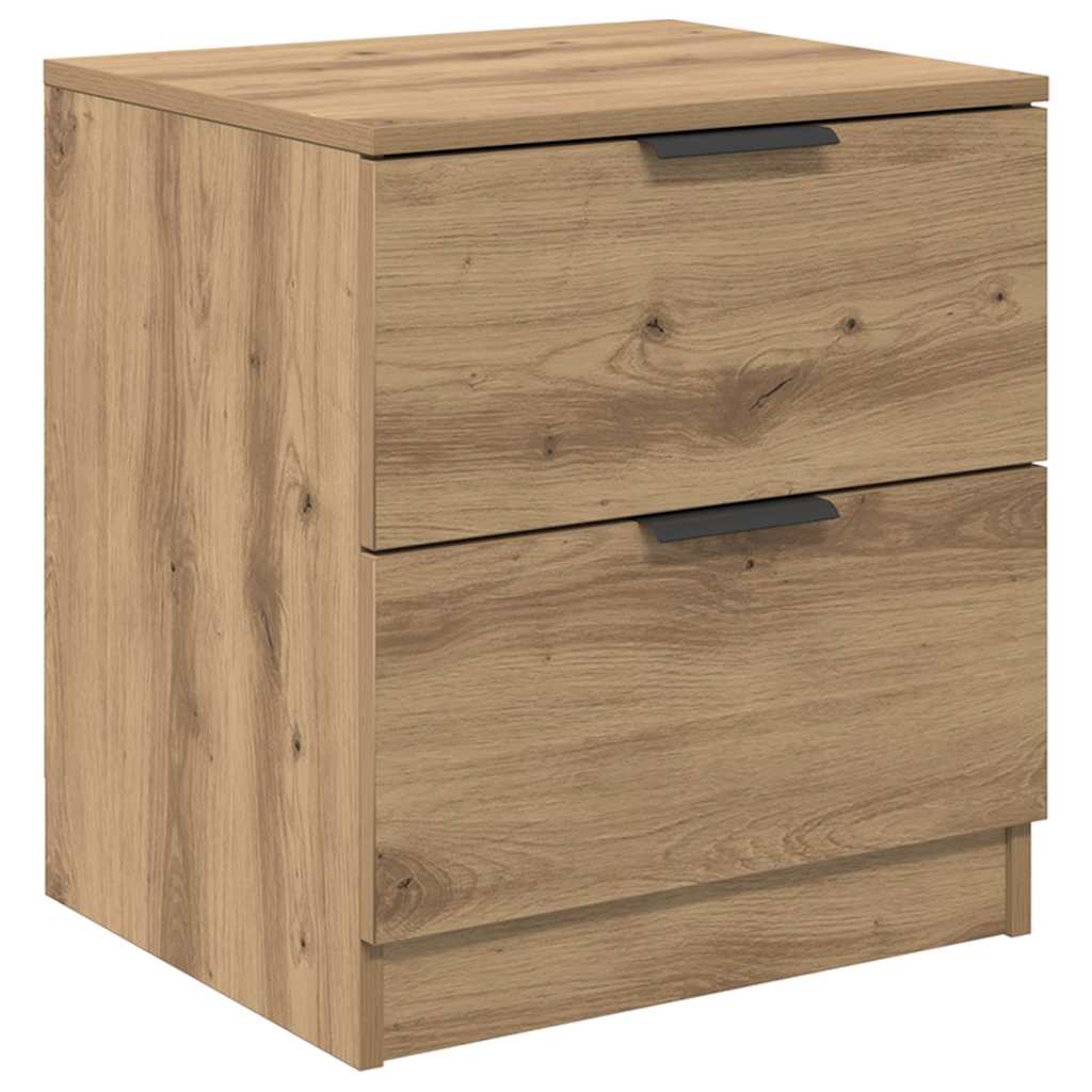 vidaXL Κομοδίνο 2 pcs Artisan Oak 45 x 39 x 50 εκ. Επεξεργασμένο ξύλο