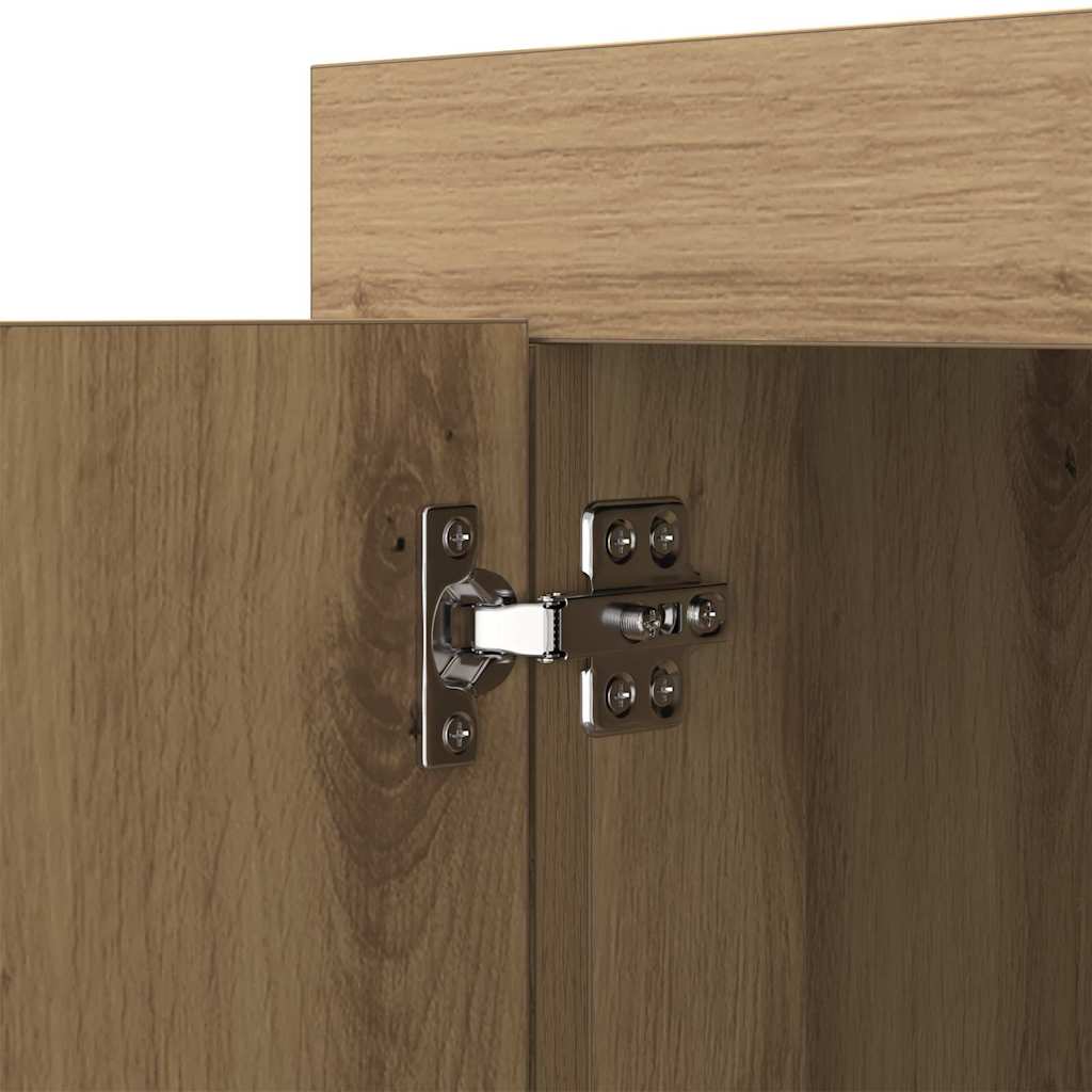 vidaXL Πλαϊνό γραφείο Artisan Oak 80 x 40 x 75 εκ. Επεξεργασμένο ξύλο