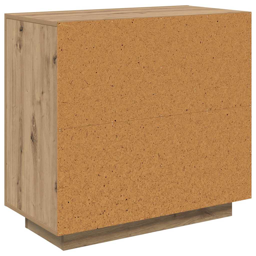vidaXL Πλαϊνό γραφείο Artisan Oak 80 x 40 x 75 εκ. Επεξεργασμένο ξύλο