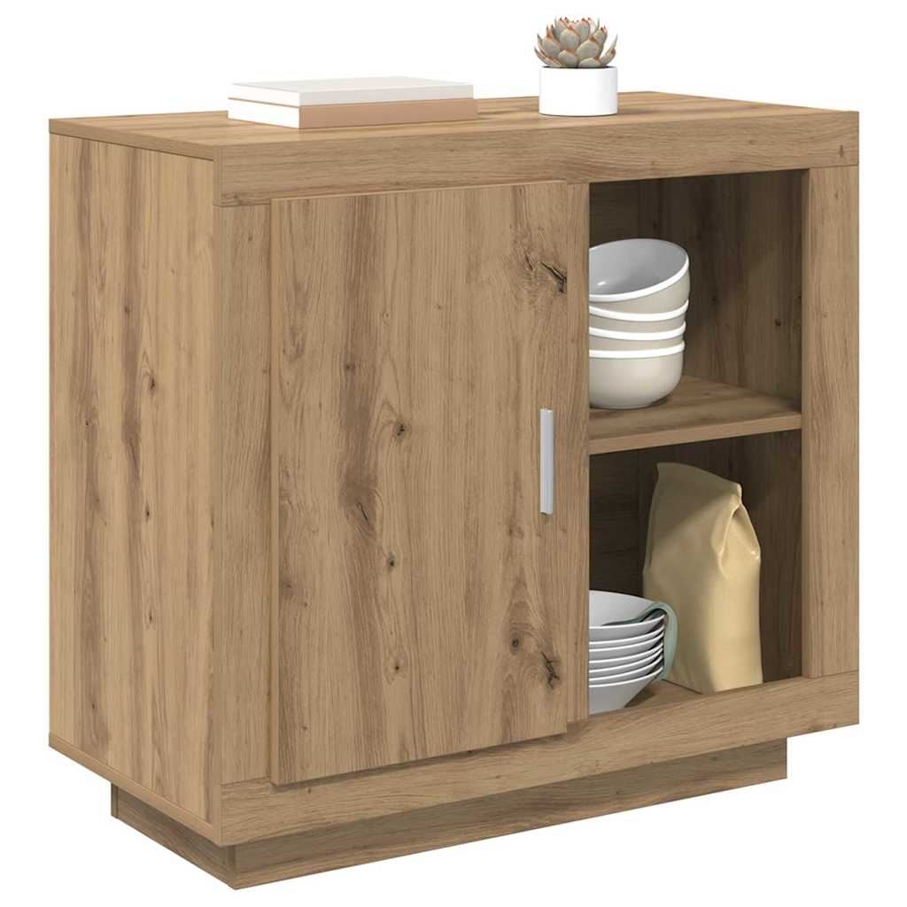vidaXL Πλαϊνό γραφείο Artisan Oak 80 x 40 x 75 εκ. Επεξεργασμένο ξύλο