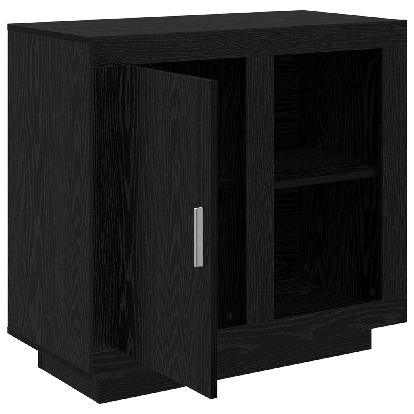 vidaXL Πλαϊνό γραφείο Μαύρη Οξυά 80 x 40 x 75 εκ. Επεξεργασμένο ξύλο