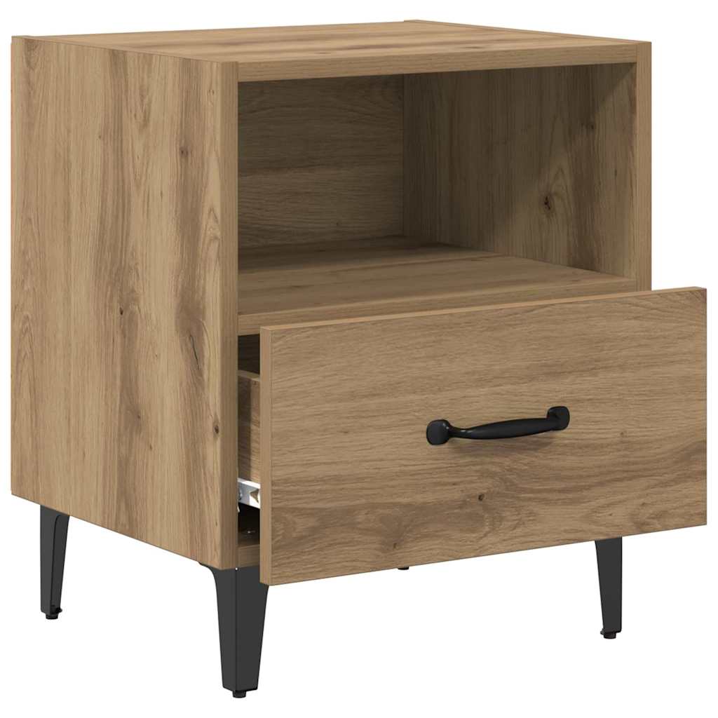vidaXL Κομοδίνο 2 pcs Artisan Oak 40 x 35 x 47,5 εκ Επεξεργασμένο ξύλο