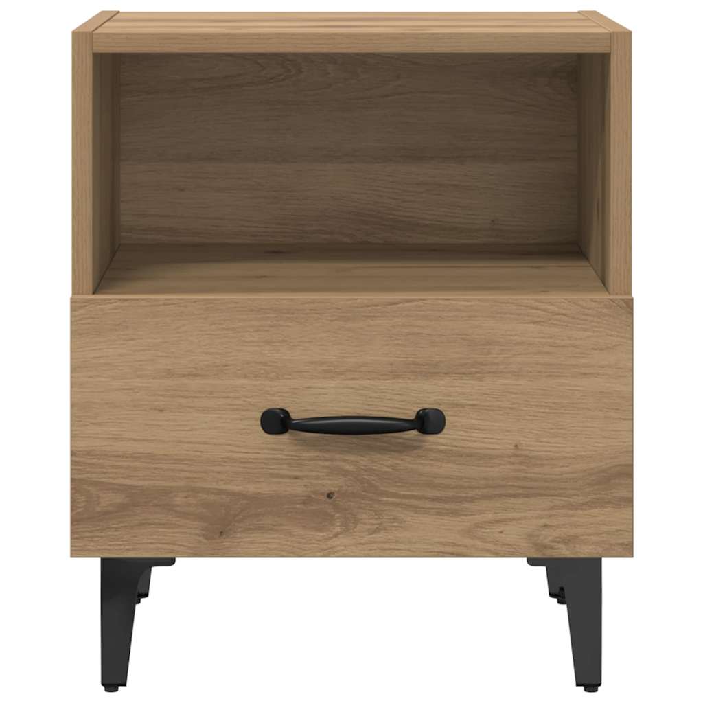 vidaXL Κομοδίνο 2 pcs Artisan Oak 40 x 35 x 47,5 εκ Επεξεργασμένο ξύλο