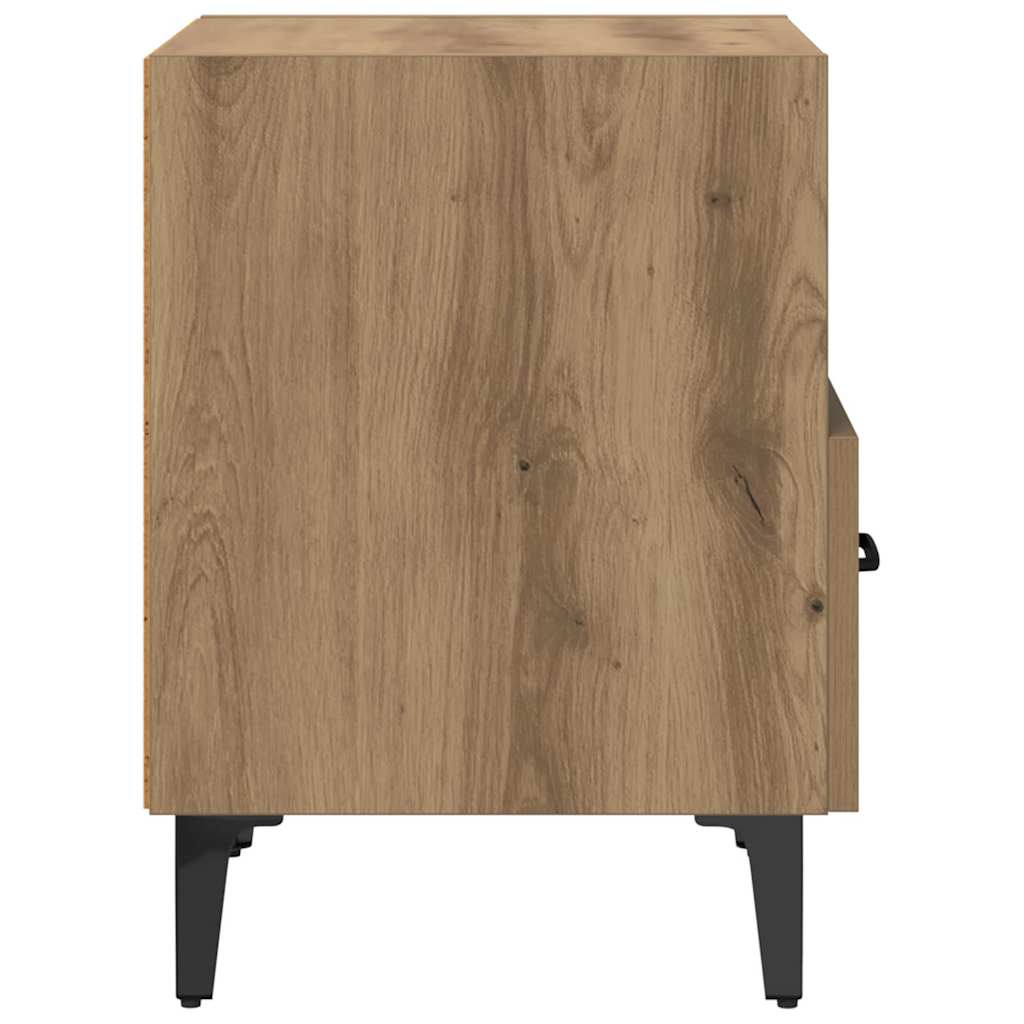 vidaXL Κομοδίνο 2 pcs Artisan Oak 40 x 35 x 47,5 εκ Επεξεργασμένο ξύλο