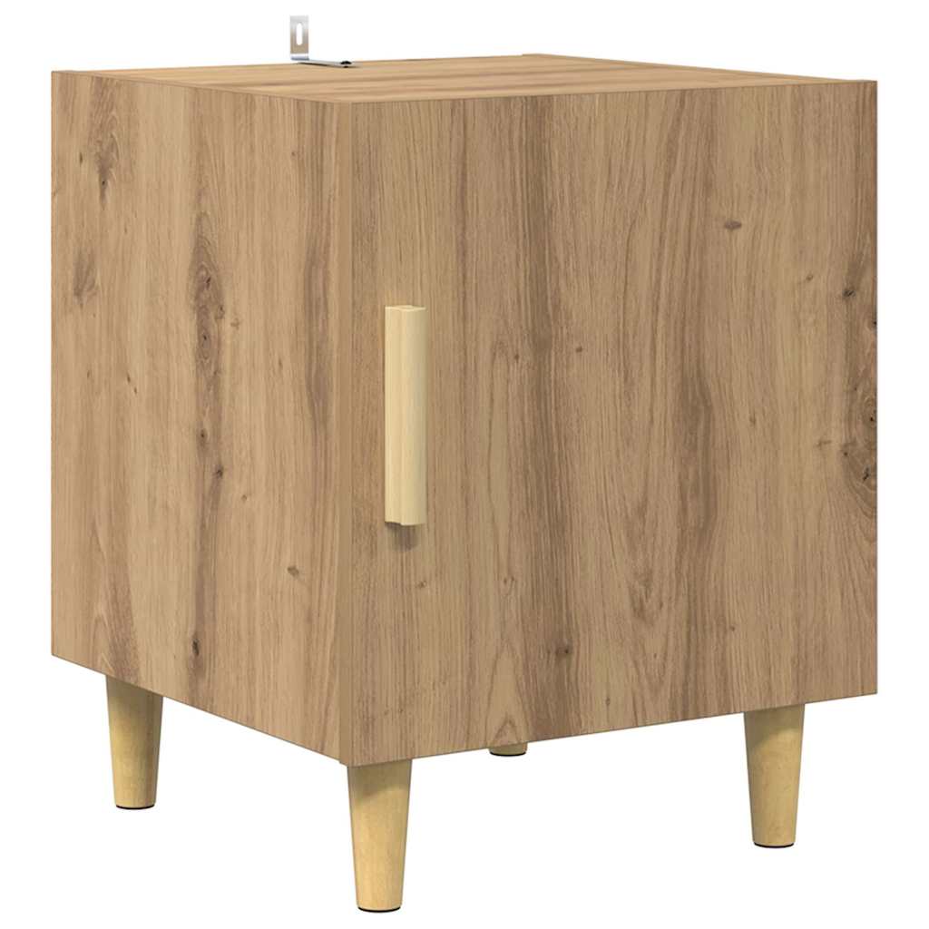 vidaXL Κομοδίνο 2 pcs Artisan Oak 40 x 40 x 50 cm Επεξεργασμένο ξύλο