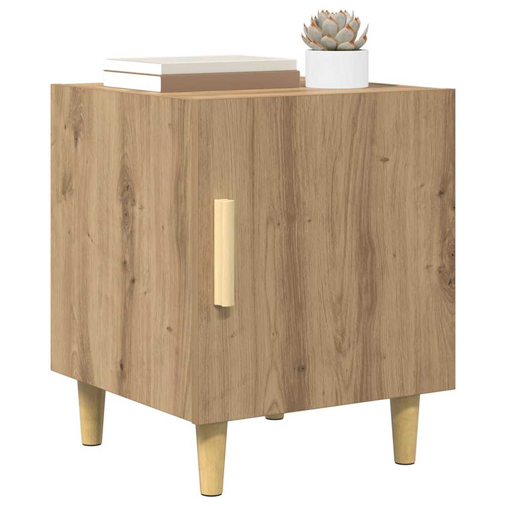 vidaXL Κομοδίνο 2 pcs Artisan Oak 40 x 40 x 50 cm Επεξεργασμένο ξύλο