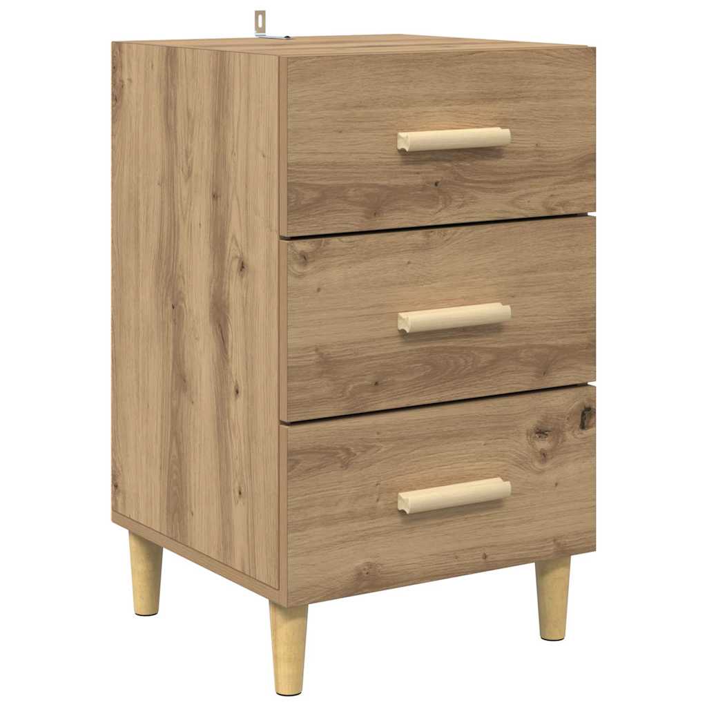 vidaXL Κομοδίνο Artisan Oak 40 x 40 x 66 εκ. Επεξεργασμένο ξύλο