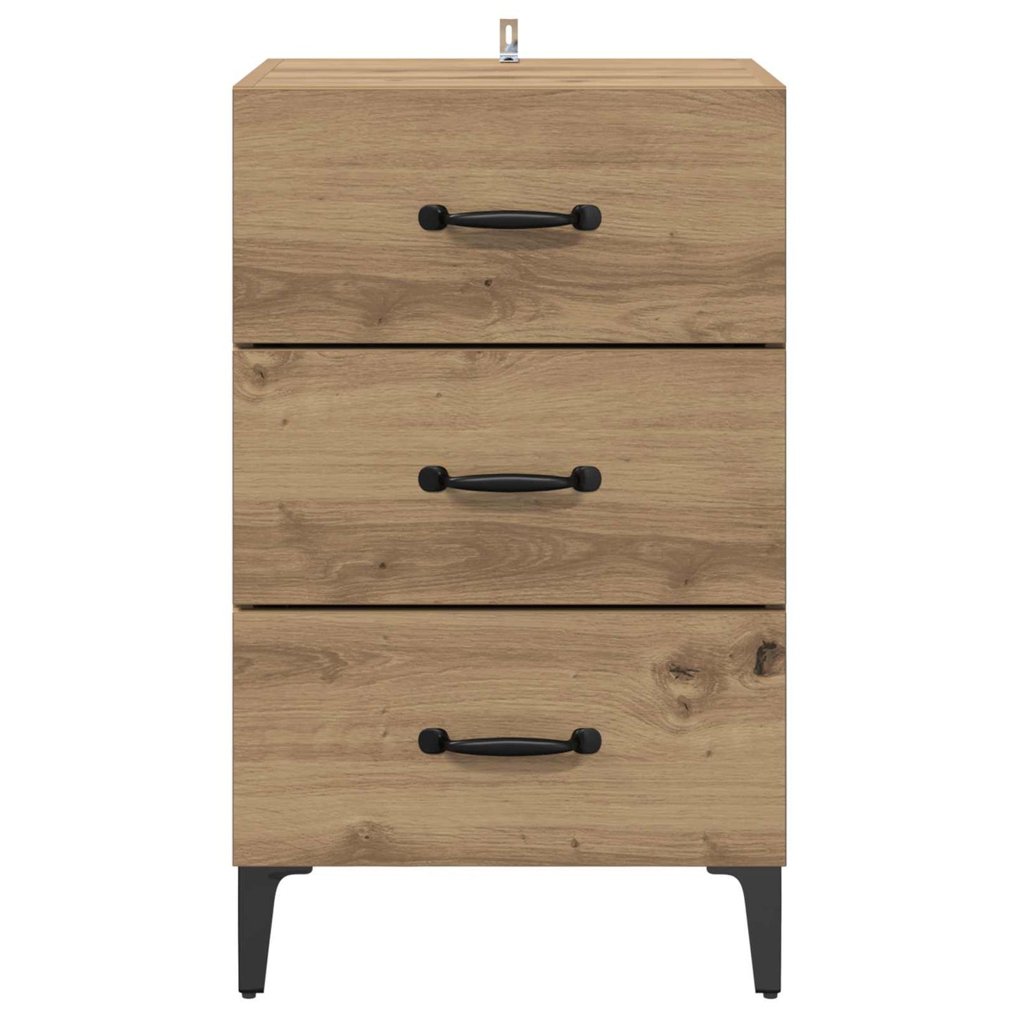 vidaXL Κομοδίνο Artisan Oak 40 x 40.5 x 66 εκ Επεξεργασμένο Ξύλο