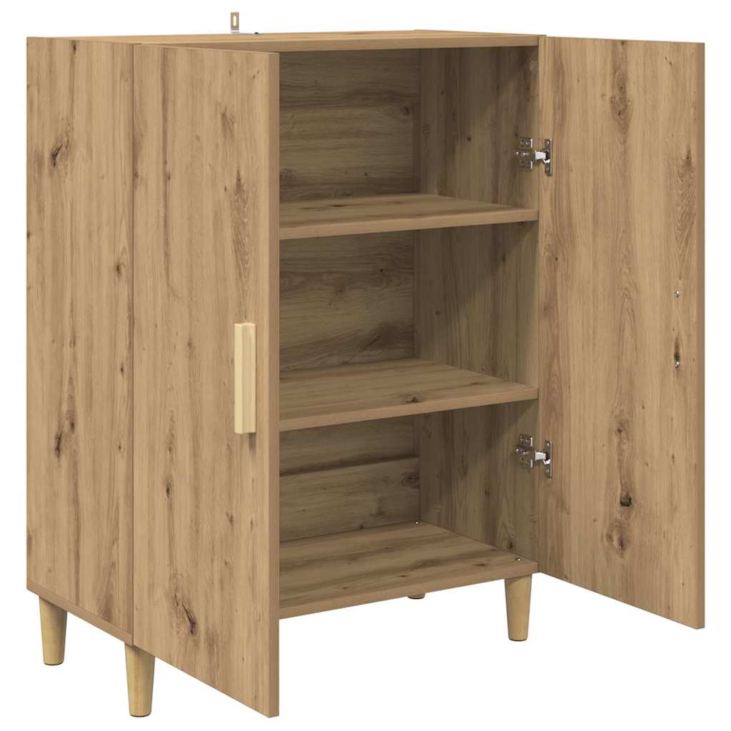 vidaXL Πλαϊνό γραφείο Artisan Oak 70 x 34 x 90 εκ. Επεξεργασμένο ξύλο