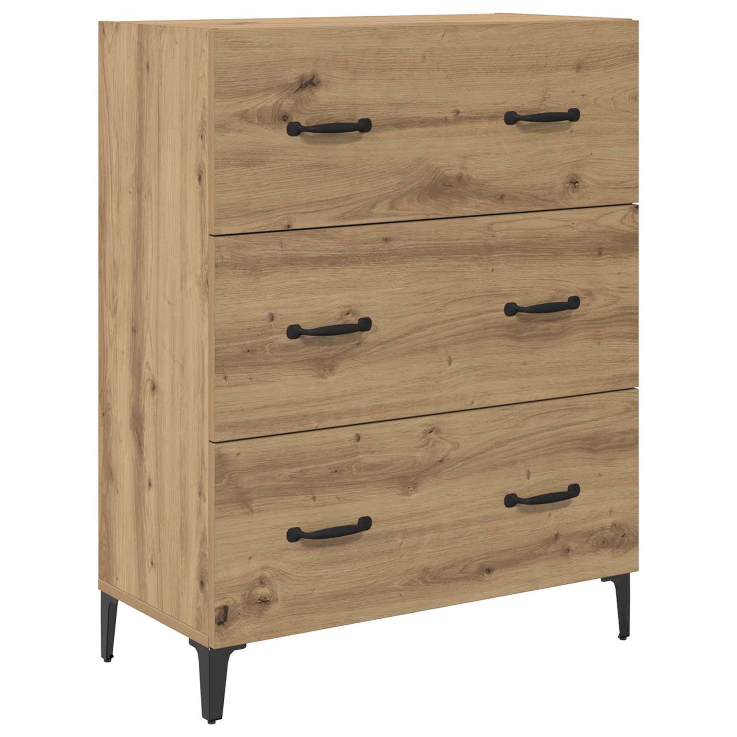vidaXL Πλαϊνό γραφείο με συρτάρι Artisan Oak 69,5 x 34 x 90 εκ.