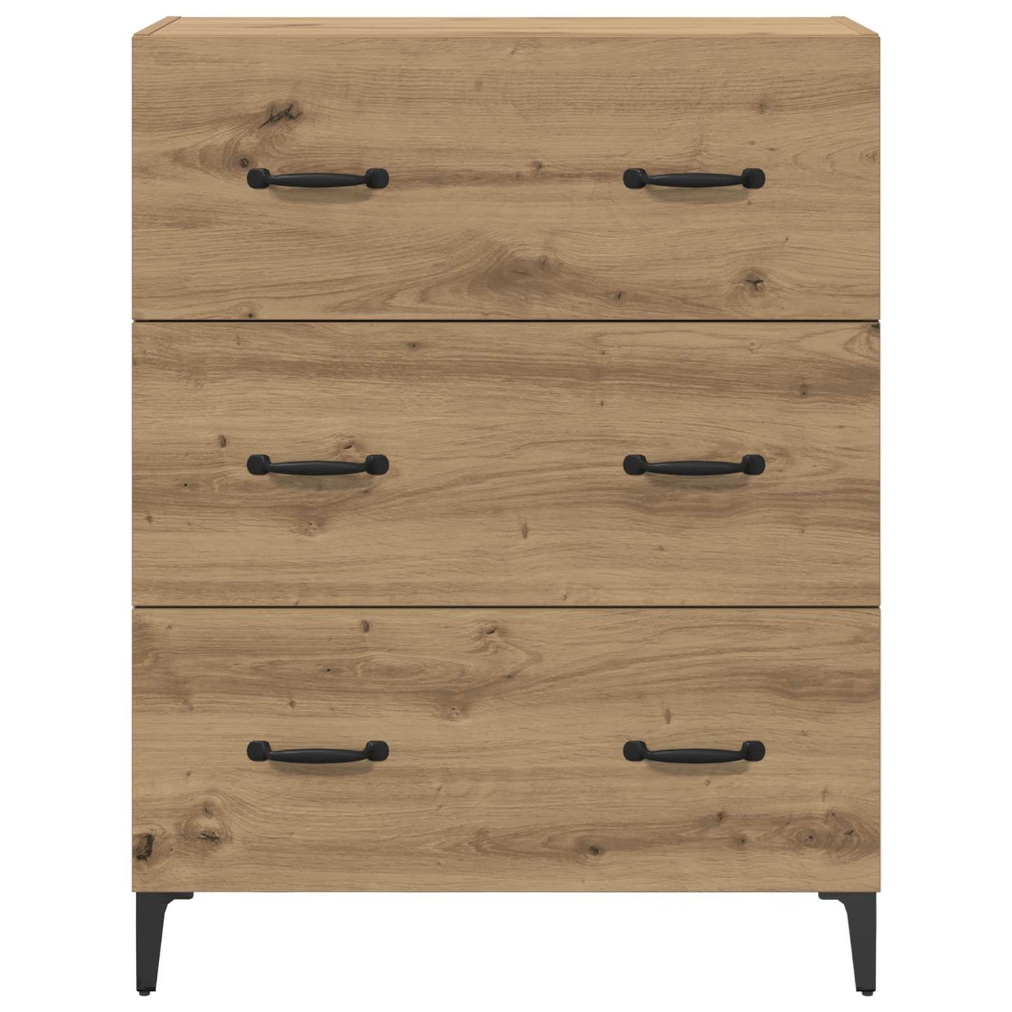 vidaXL Πλαϊνό γραφείο με συρτάρι Artisan Oak 69,5 x 34 x 90 εκ.