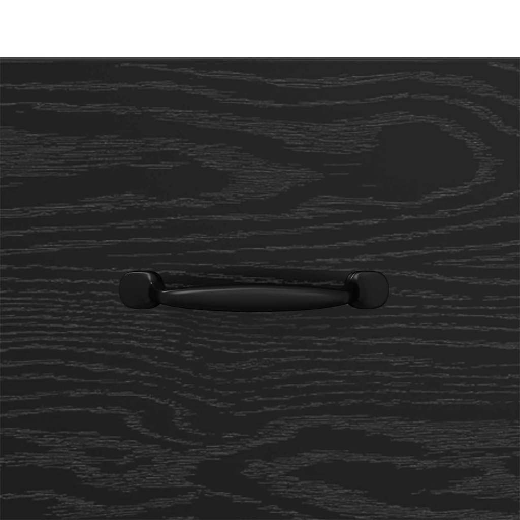 vidaXL Πλαϊνό γραφείο με συρτάρι Μαύρη Οξυά 69,5 x 34 x 90 εκ.