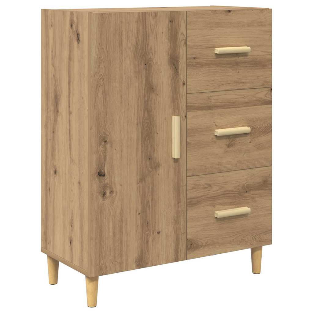 vidaXL Πλαϊνό γραφείο Artisan Oak 34 x 69.5 x 90 εκ Επεξεργασμένο ξύλο