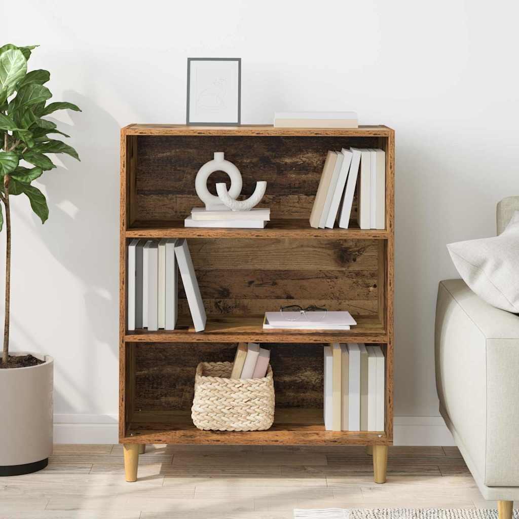 vidaXL Πλαϊνό γραφείο Παλιό ξύλο 69,5 x 32,5 x 90 εκ