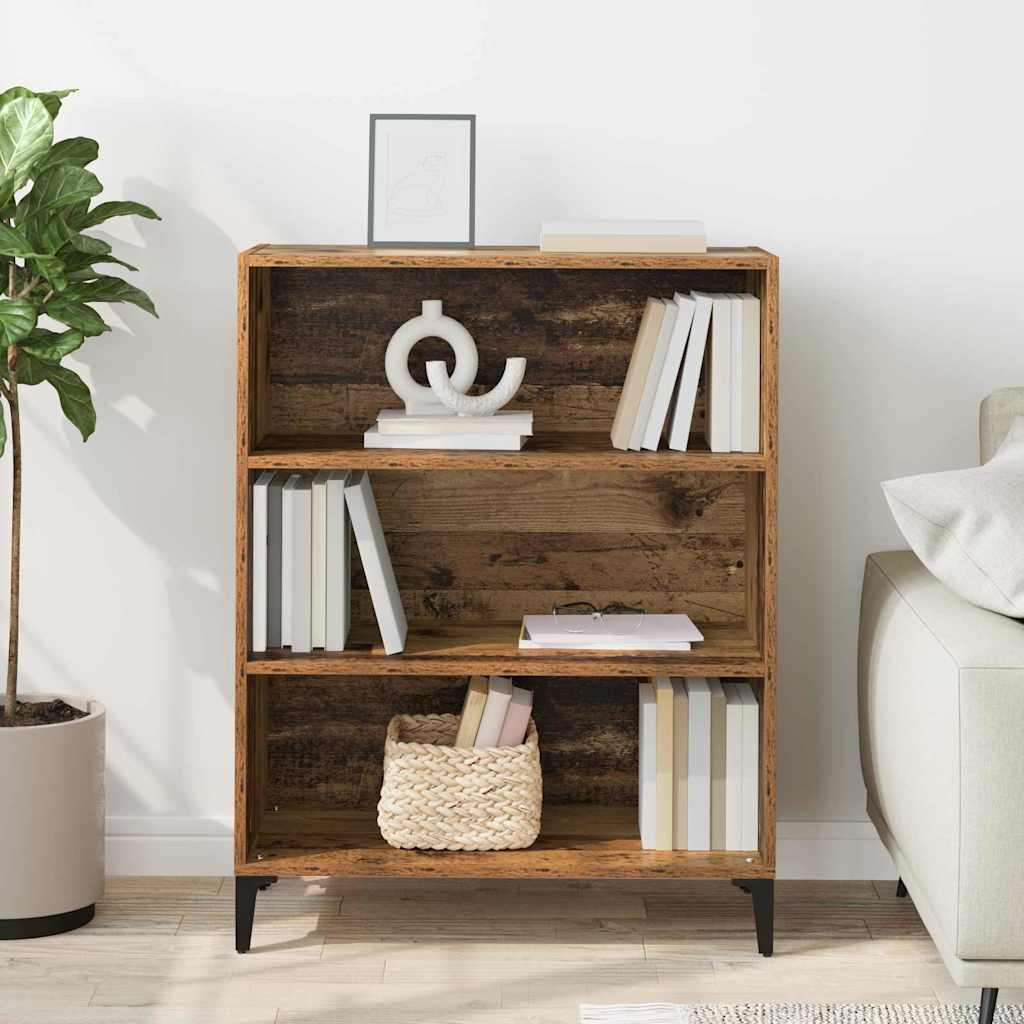 vidaXL Πλαϊνό γραφείο Παλιό ξύλο 69,5 x 32,5 x 90 εκ