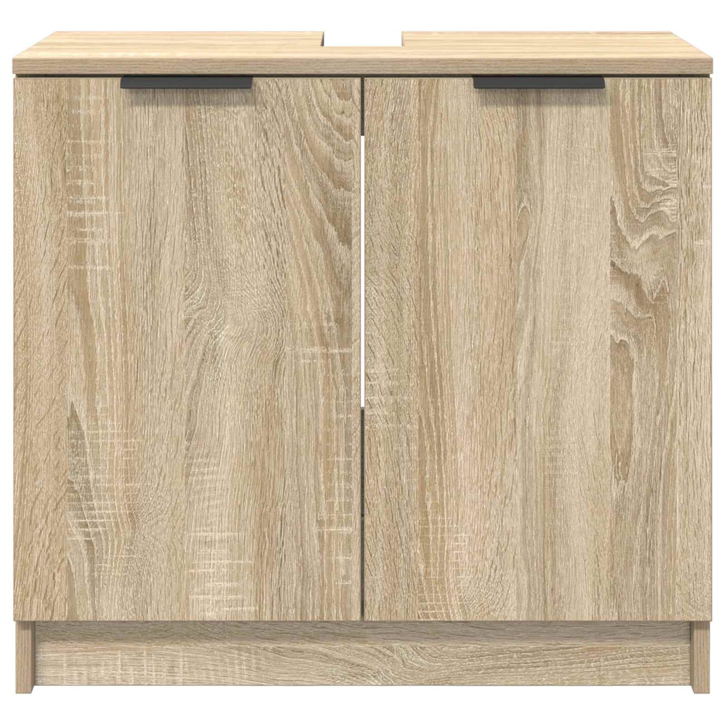 vidaXL Ντουλάπι Μπάνιου με αποθήκευση Δρύς Sonoma 64,5 x 33,5 x 59 εκ.