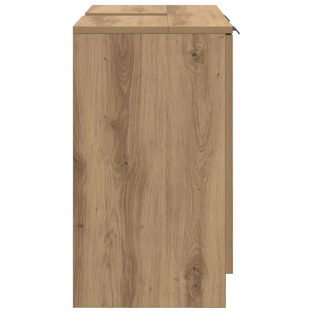 vidaXL Ντουλάπι Μπάνιου με αποθήκευση Artisan Oak 64,5 x 33,5 x 59 εκ.