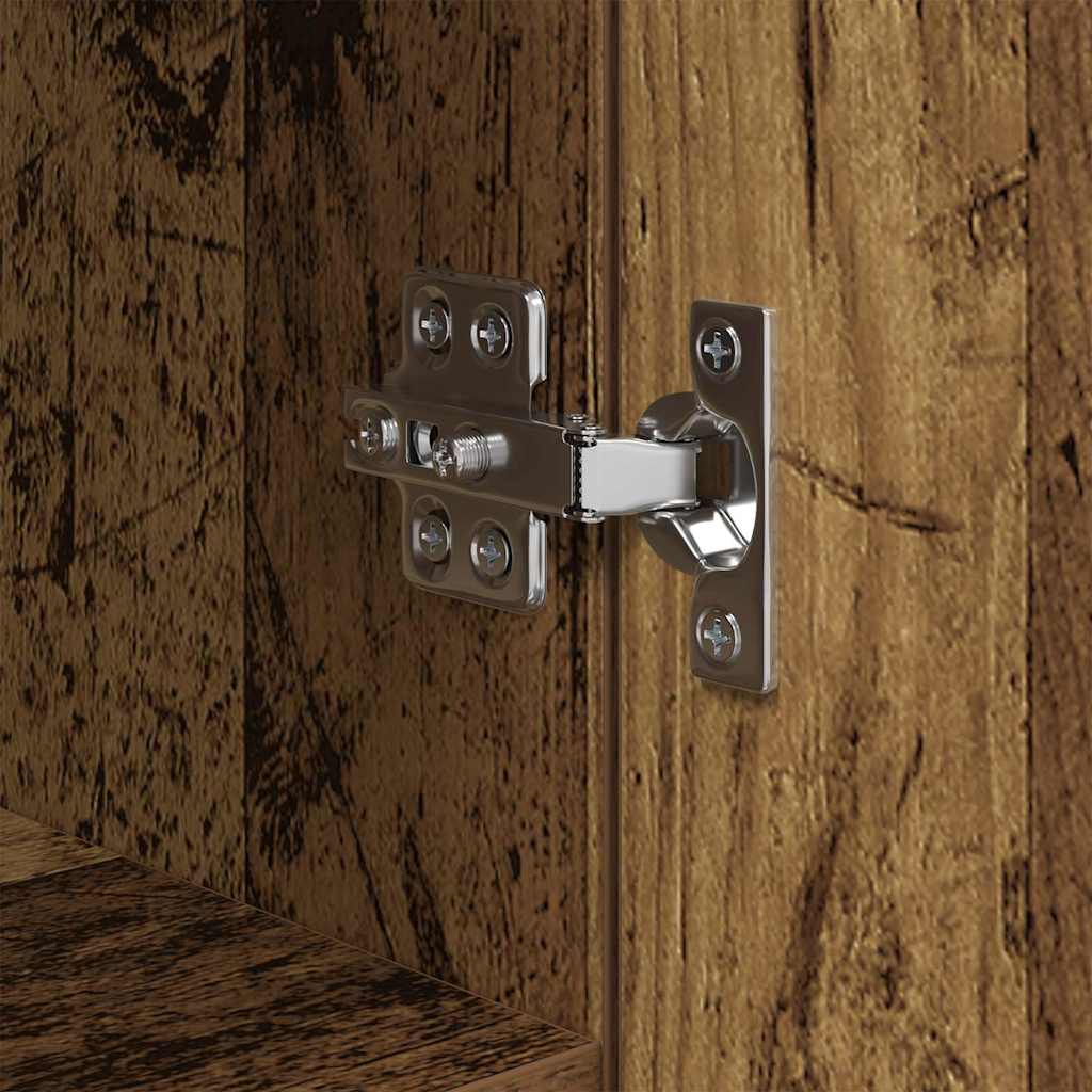 vidaXL Πλαϊνό γραφείο Παλιό ξύλο 30 x 30 x 70 εκ. Επεξεργασμένο ξύλο