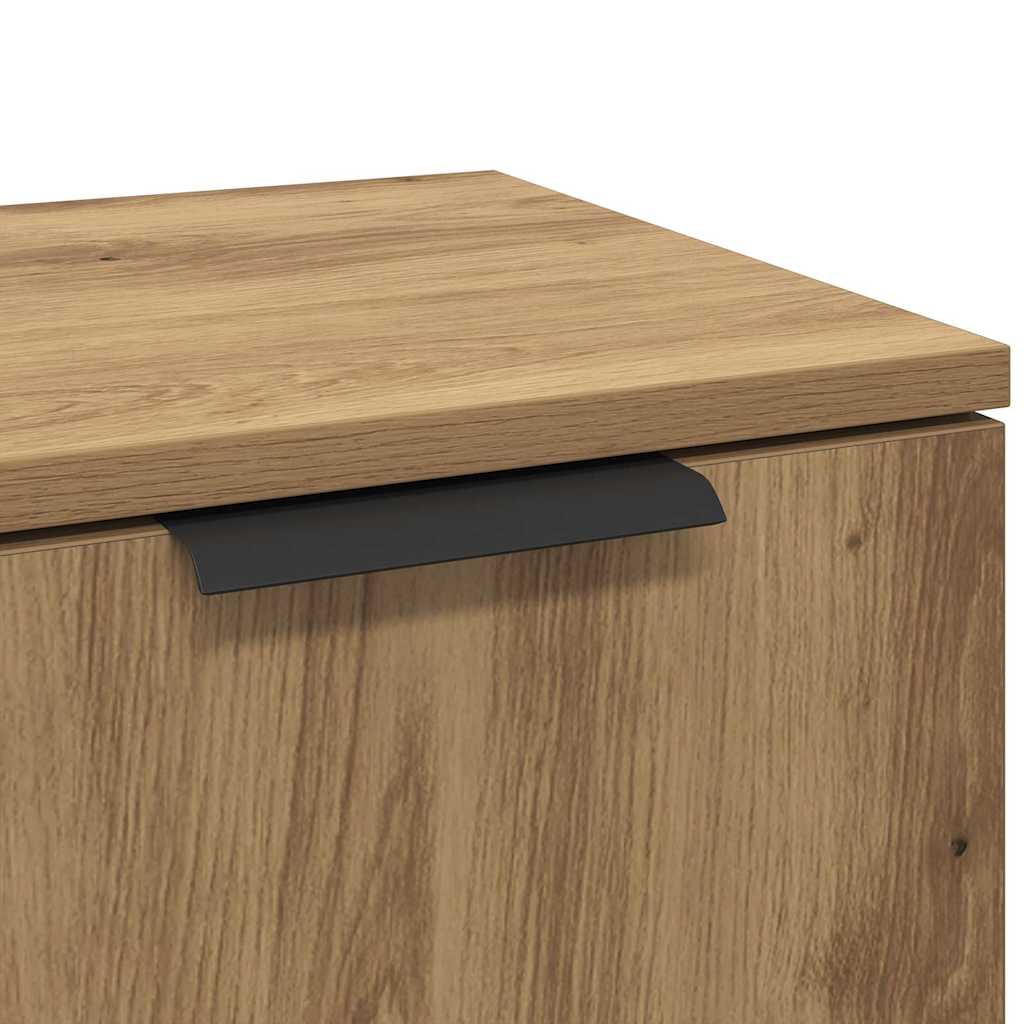 vidaXL Πλαϊνό γραφείο Artisan Oak 30 x 30 x 70 εκ. Επεξεργασμένο ξύλο