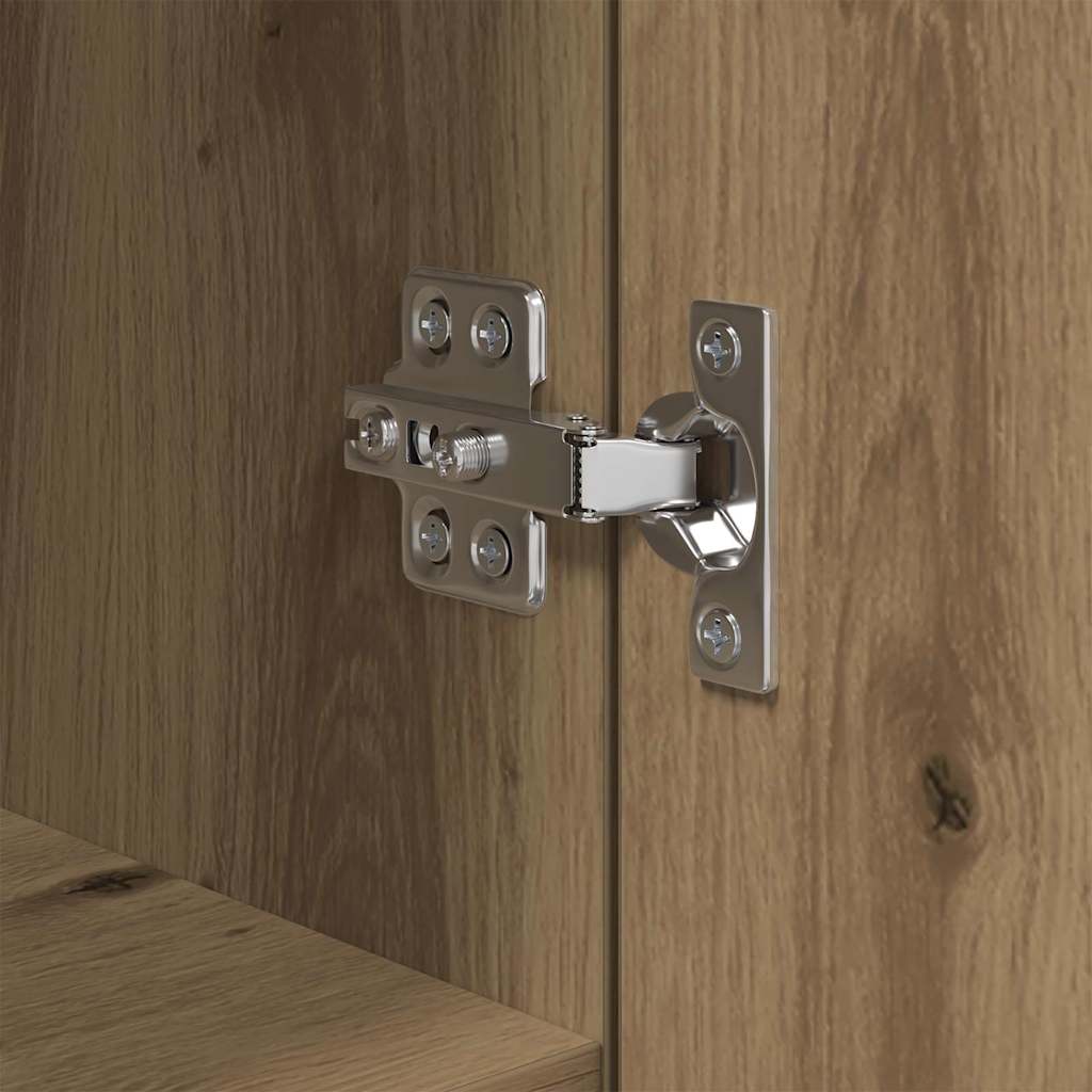 vidaXL Πλαϊνό γραφείο Artisan Oak 30 x 30 x 70 εκ. Επεξεργασμένο ξύλο