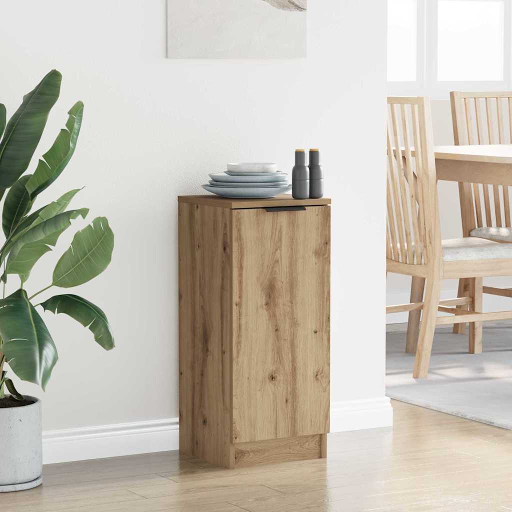 vidaXL Πλαϊνό γραφείο Artisan Oak 30 x 30 x 70 εκ. Επεξεργασμένο ξύλο