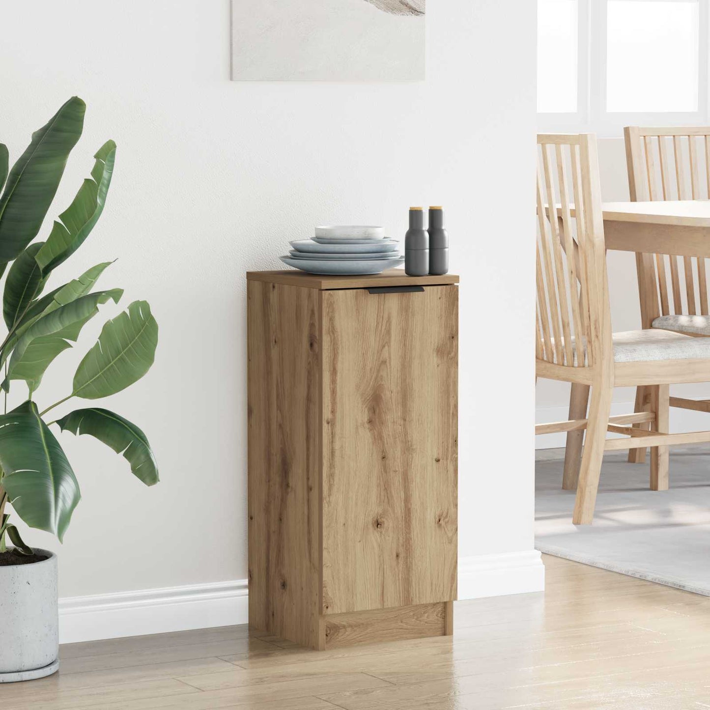 vidaXL Πλαϊνό γραφείο Artisan Oak 30 x 30 x 70 εκ. Επεξεργασμένο Ξύλο