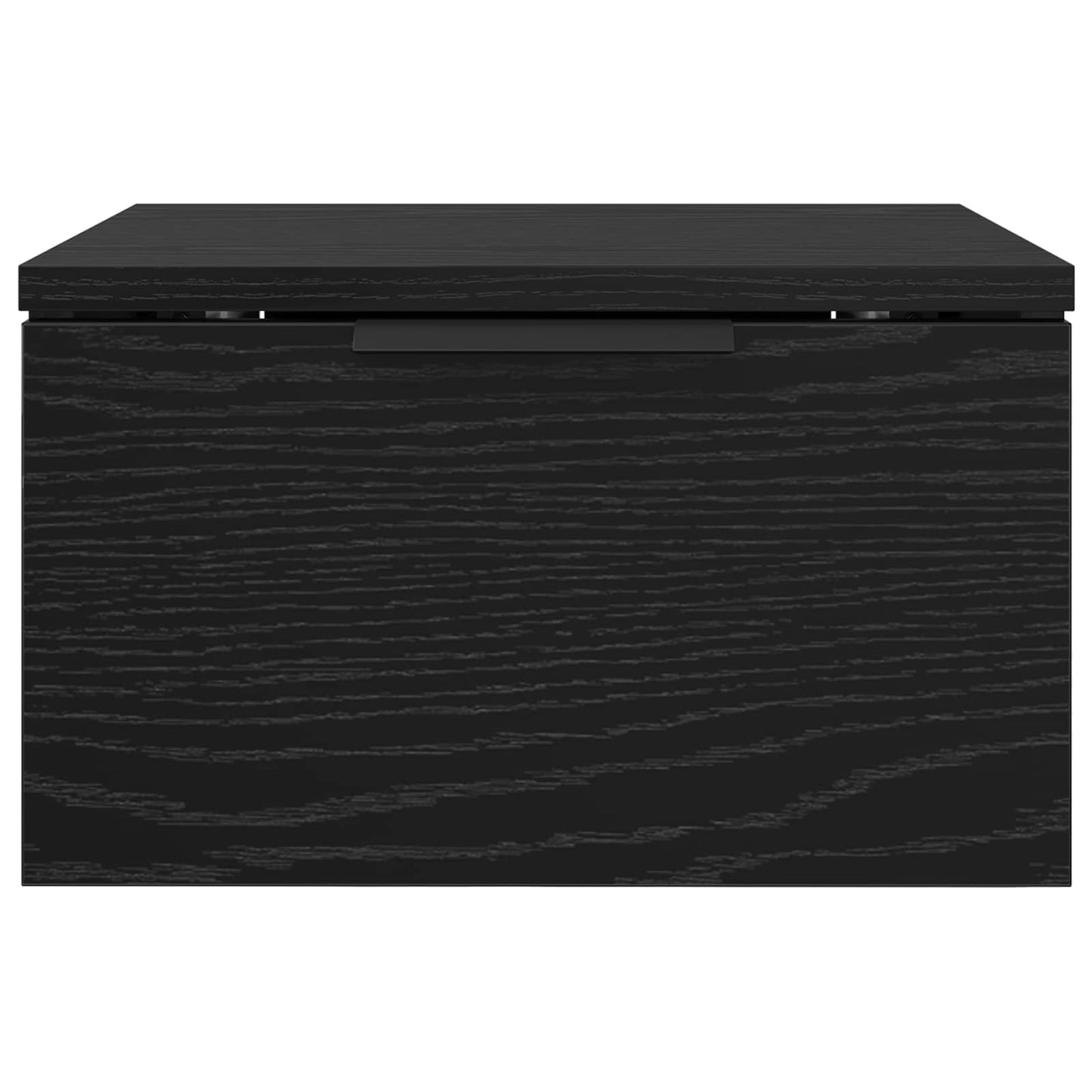 vidaXL Κομοδίνο Μαύρη Οξυά 34 x 30 x 20 εκ Επεξεργασμένο ξύλο