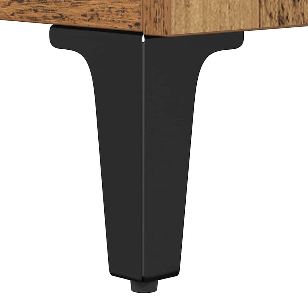 vidaXL Πλαϊνό γραφείο Παλιό Ξύλο 69,5 x 34 x 90 εκ.