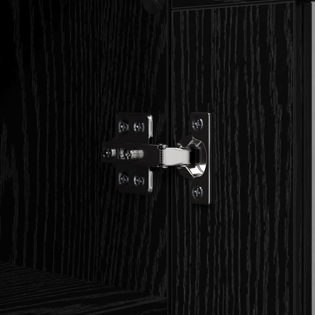 vidaXL Πλαϊνό γραφείο Μαύρη Οξυά 69,5 x 34 x 90 εκ.