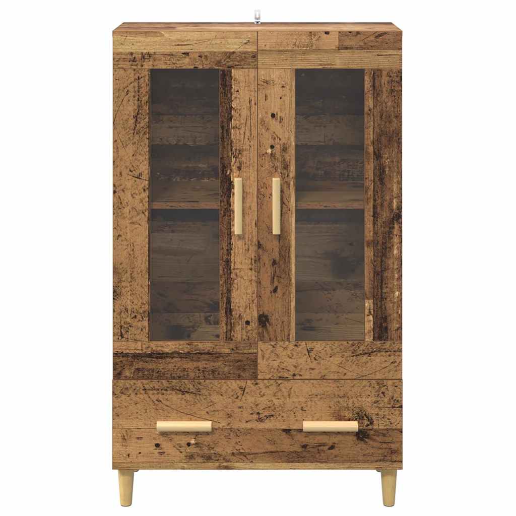 vidaXL Highboard Παλιό Ξύλο 70 x 31 x 115 εκ Επεξεργασμένο ξύλο