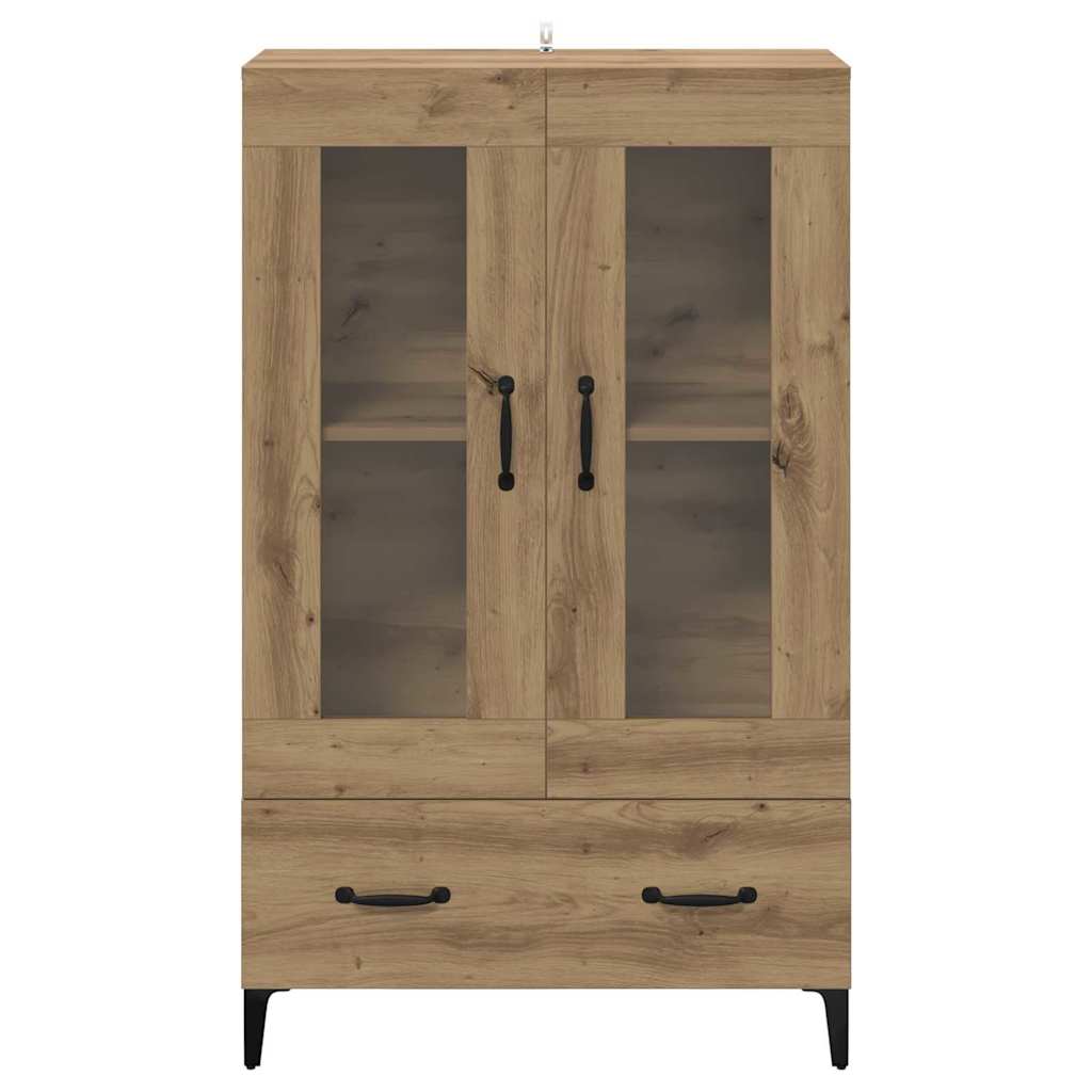 vidaXL Highboard με συρτάρι Artisan Oak 70 x 31 x 115 εκ