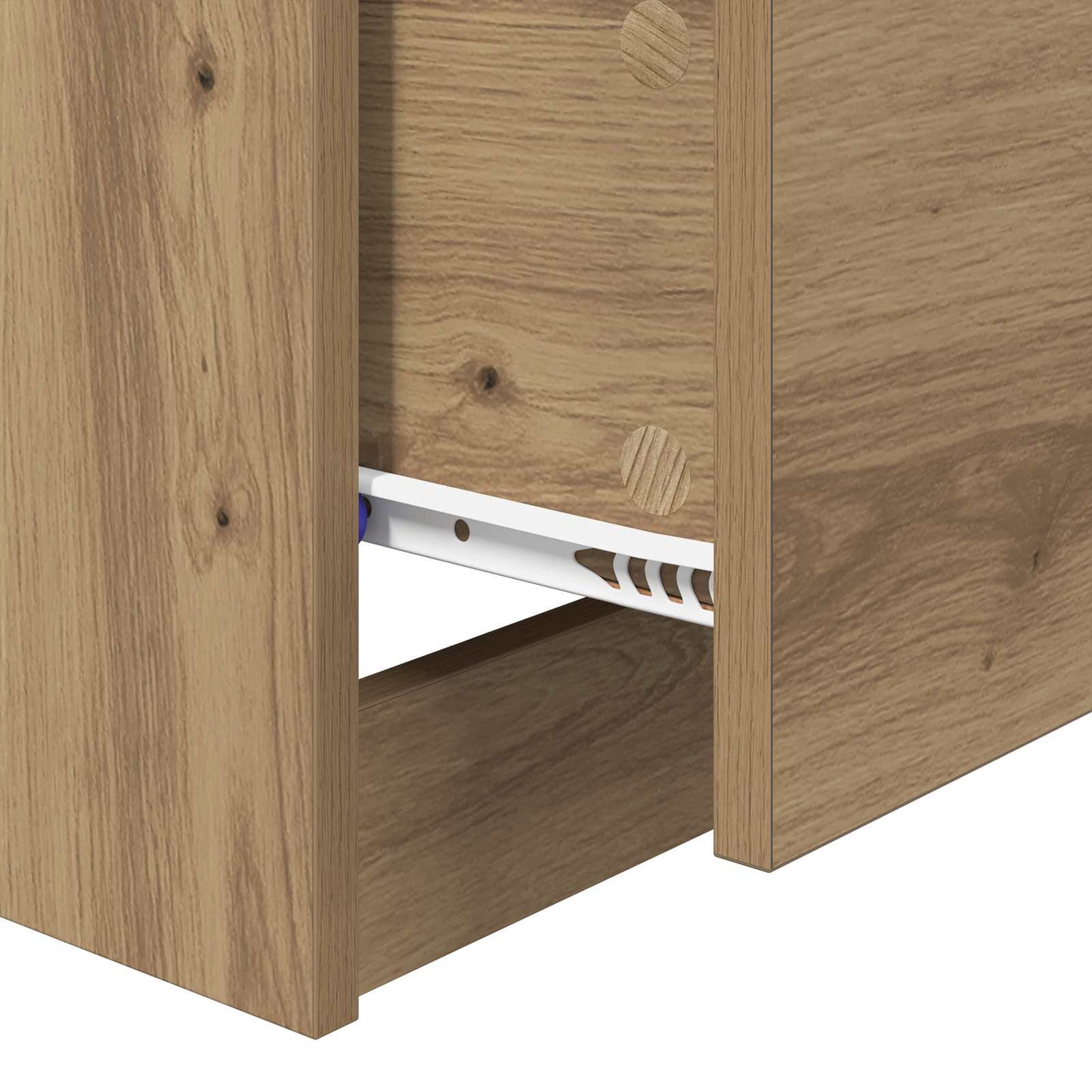 vidaXL Κομοδίνο Artisan Oak 40 x 40 x 63 εκ. Επεξεργασμένο Ξύλο