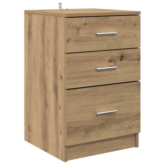 vidaXL Κομοδίνο Artisan Oak 40 x 40 x 63 εκ. Επεξεργασμένο ξύλο