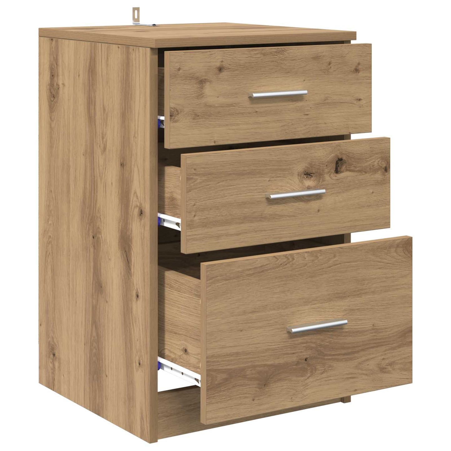 vidaXL Κομοδίνο Artisan Oak 40 x 40 x 63 εκ. Επεξεργασμένο Ξύλο