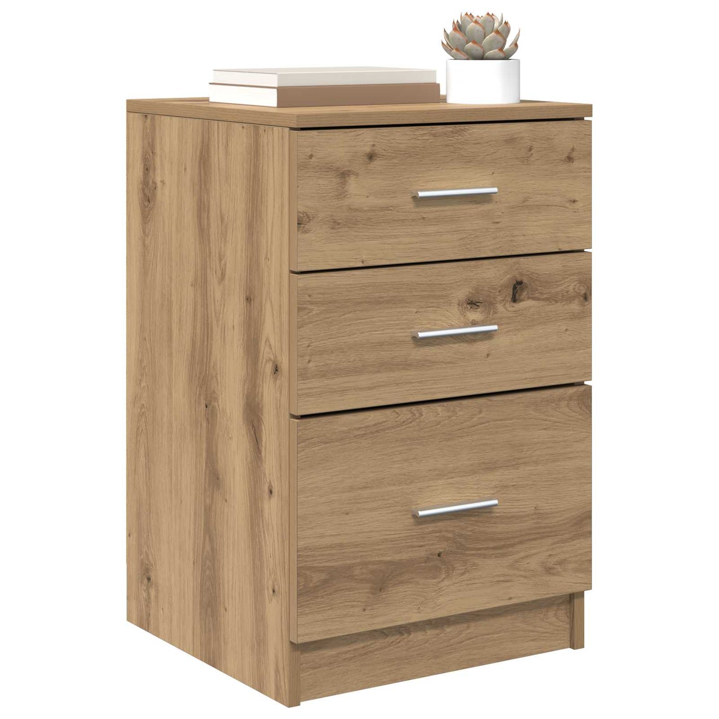 vidaXL Κομοδίνο Artisan Oak 40 x 40 x 63 εκ. Επεξεργασμένο Ξύλο