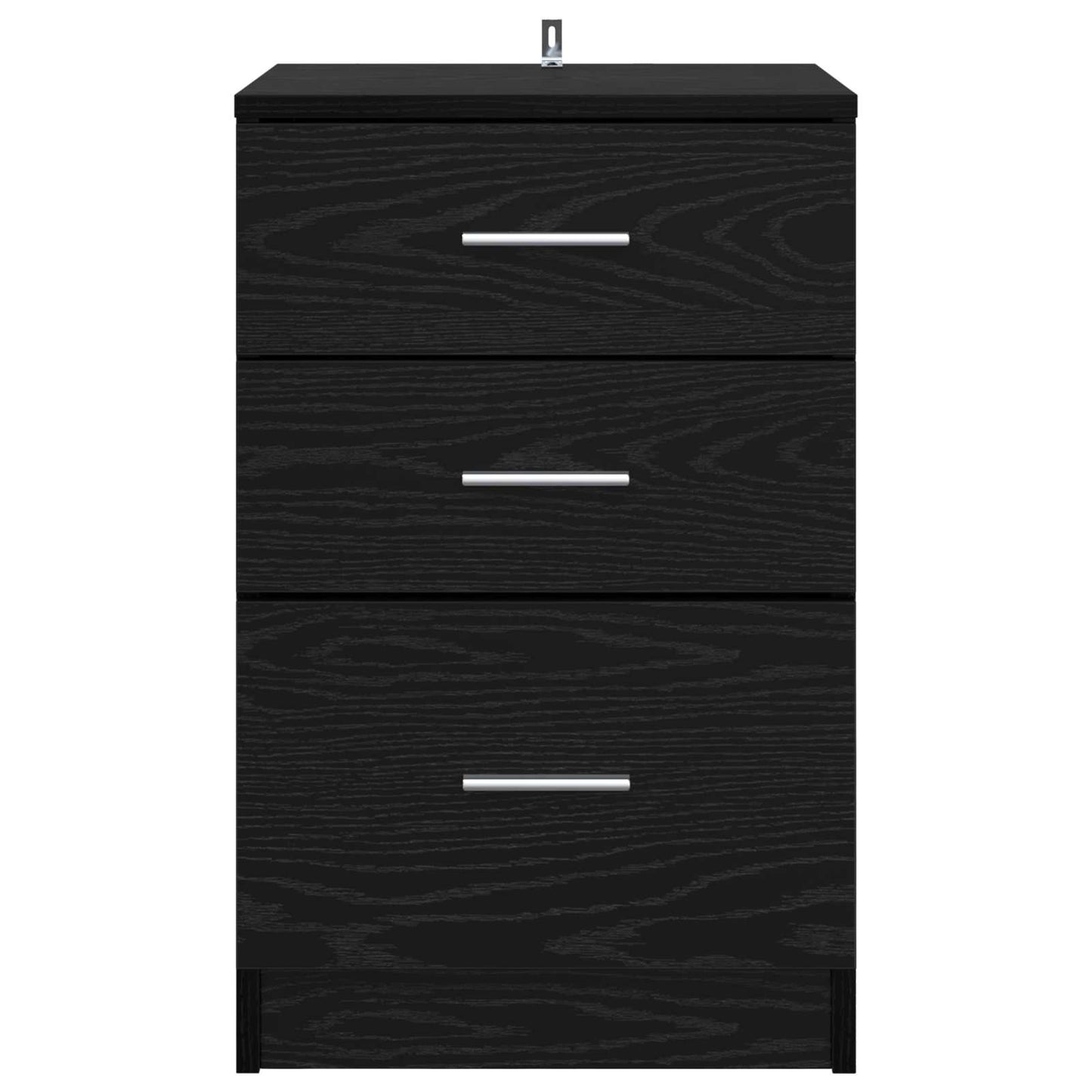 vidaXL Κομοδίνο Μαύρη Οξυά 40 x 40 x 63 εκ. Επεξεργασμένο Ξύλο