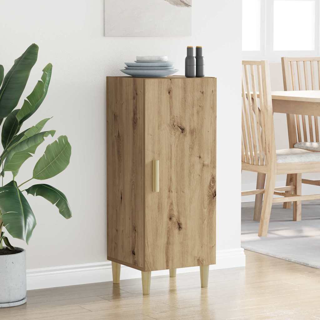 vidaXL Πλαϊνό γραφείο Επιτοίχιο Artisan Oak 34,5 x 34 x 90 εκ.