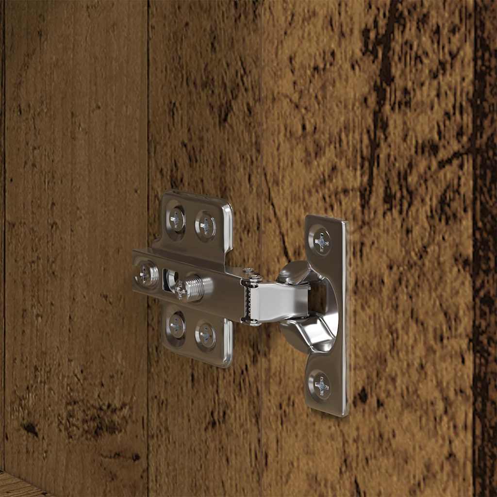 vidaXL Πλαϊνό γραφείο Παλιό ξύλο 34,5 x 34 x 90 εκ. Επεξεργασμένο ξύλο